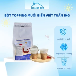 BỘT TOPPING MUỐI BIỂN VIỆT TUẤN túi 1kg làm kem muối béo ngậy, sánh mịn, kết hợp với cà phê