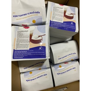 BỘT TOPPING MUỐI BIỂN VIỆT TUẤN túi 1kg làm kem muối béo ngậy, sánh mịn, kết hợp với cà phê