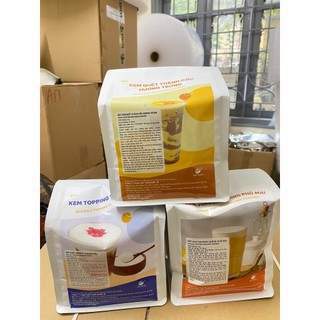 BỘT TOPPING MUỐI BIỂN VIỆT TUẤN túi 1kg làm kem muối béo ngậy, sánh mịn, kết hợp với cà phê