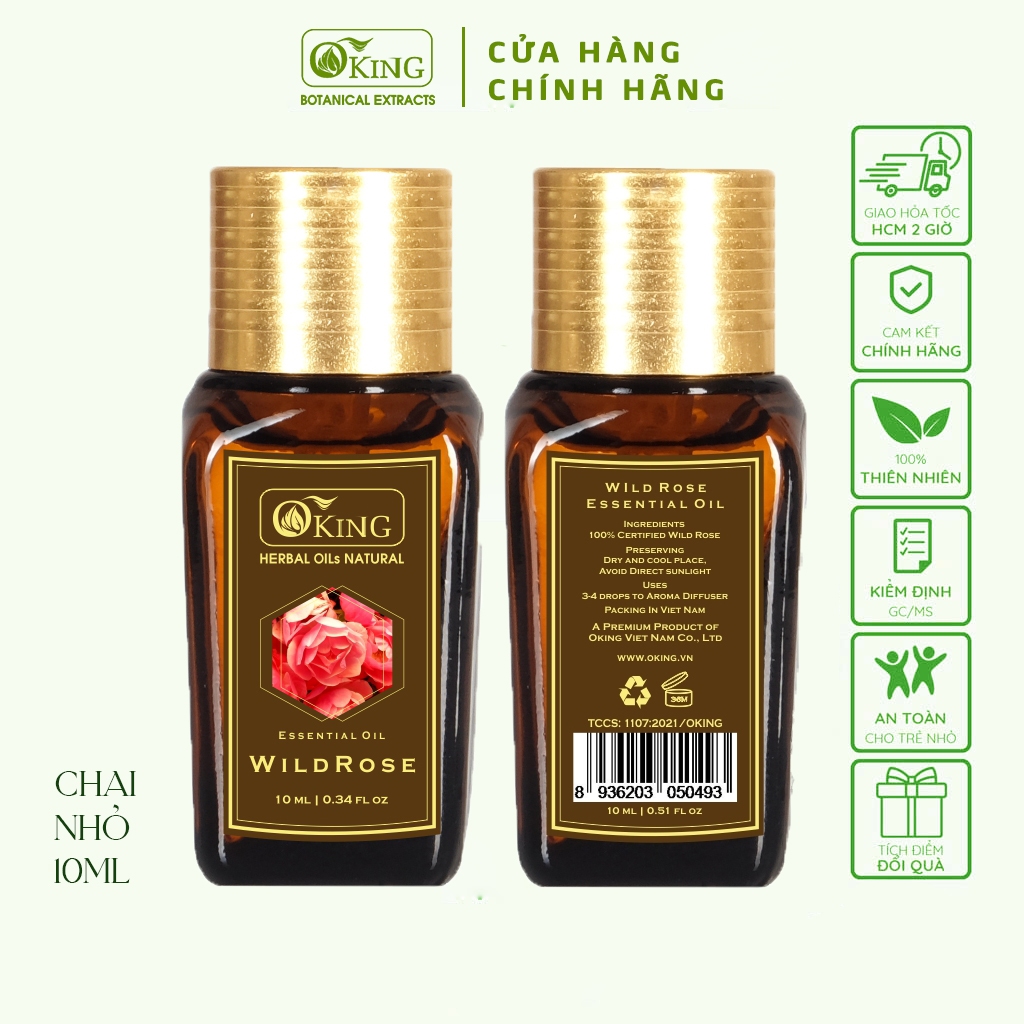 Tinh dầu hoa Hồng nguyên chất (Rose) xông phòng | Oking Việt Nam