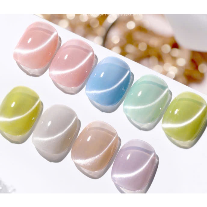 Sơn gel Mắt mèo ánh bạc không làm thay đồi màu nền (JSM B)
