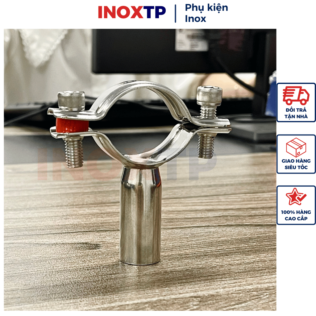 Đai đỡ ống inox 304, đai treo ống inox, cùm omega | Shopee Việt Nam