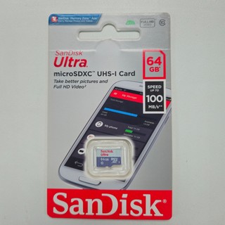 Thẻ nhớ MicroSDXC SanDisk Ultra 64GB 667x đọc 100MB/s ghi 35MB/s (Xám)