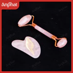 Bộ Đá Guasha Massage + Cây Lăn Massage Nâng Cơ Đá Thạch Anh  An Phát Gems Giúp Da Săn Chắc, Nâng Cơ Thon Gọn Mặt — ảnh 7