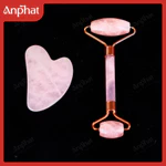 Bộ Đá Guasha Massage + Cây Lăn Massage Nâng Cơ Đá Thạch Anh  An Phát Gems Giúp Da Săn Chắc, Nâng Cơ Thon Gọn Mặt — ảnh 8
