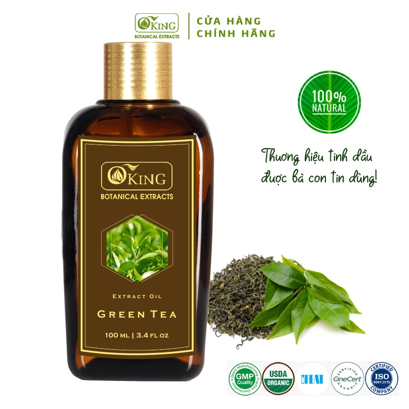 Tinh dầu Trà xanh 100ml nguyên chất hương thơm thanh mát cho gia đình | Oking Việt Nam