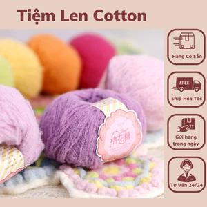Len Kẹo Bông Sweet Candy, Cotton Candy Siêu Mềm 40gr