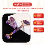 Bộ Đá Guasha Massage + Cây Lăn Massage Nâng Cơ Đá Thạch Anh  An Phát Gems Giúp Da Săn Chắc, Nâng Cơ Thon Gọn Mặt — ảnh 1