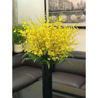 Cành vũ nữ vàng  8 nhánh hàng loại 2 105cm hoa nhân tạo #hoa_trang_trí #vũ_nữ_vàng
