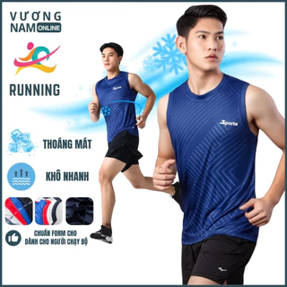 Áo ba lỗ tanktop nam thể thao vải thun mát lạnh dập vân co giãn VNO70