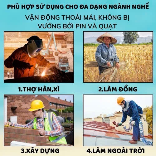 Áo Quạt điều hòa Nhật Bản pin 86000mah - Bảo hành 12 tháng fudo.house