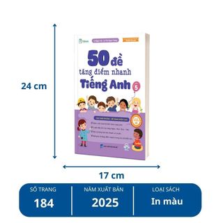 Sách - Tham khảo lớp 5 - 50 Đề Tăng Điểm Nhanh Tiếng Anh – Lớp 5