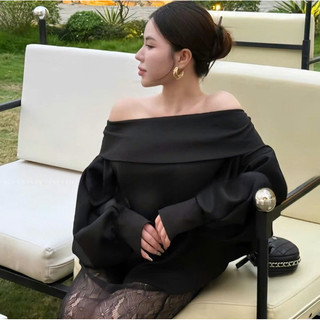 [S2.3084] Set Áo Trễ Vai Tay Phồng Mix Chân Váy Ren 2 Màu Sang Chảnh (cvay cạp chun, có lót cvay dài 94cm)