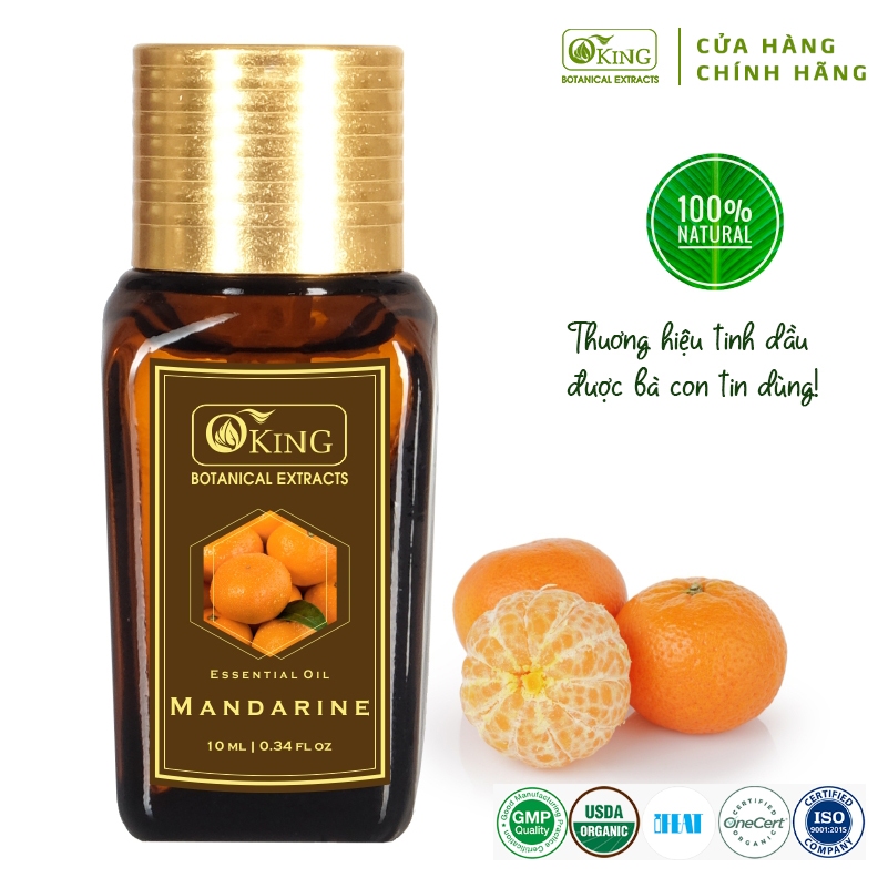 Tinh dầu Quýt đỏ nguyên chất 10ml hương thơm trị liệu Aromatherapy | Oking Việt Nam
