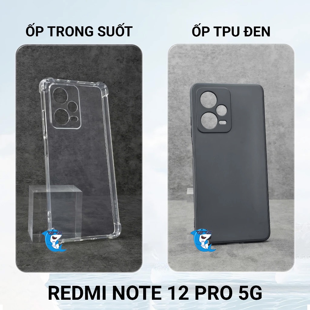 Ốp lưng Redmi note 12, note 12 pro 4G/5G dẻo trong suốt silicon cao cấp chống sốc va đập bảo vệ cam