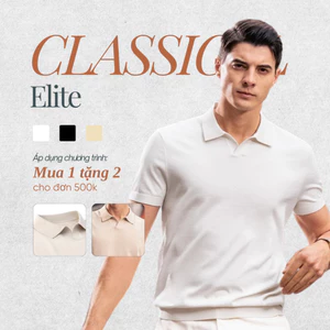Áo Polo nam dáng ngắn Elite CAMIO bo chun vải cá sấu cotton co giãn, form chuẩn, hút mồ hôi cao cấp CMO05