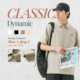 [OUTLET]  Áo Polo nam cao cấp Dynamic CAMIO bo chun vải cá sấu cotton co giãn, form rộng, hút mồ hôi CMO02