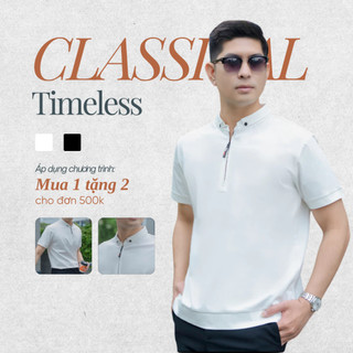 [OUTLET]  Áo Thun Cổ Đứng Camio Có Khoá Timeless CMO09