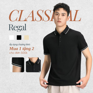 [OUTLET]  Áo Polo nam cao cấp Regal CAMIO vải cá sấu cotton, chống nhăn, viền cổ, ống tay CMO03