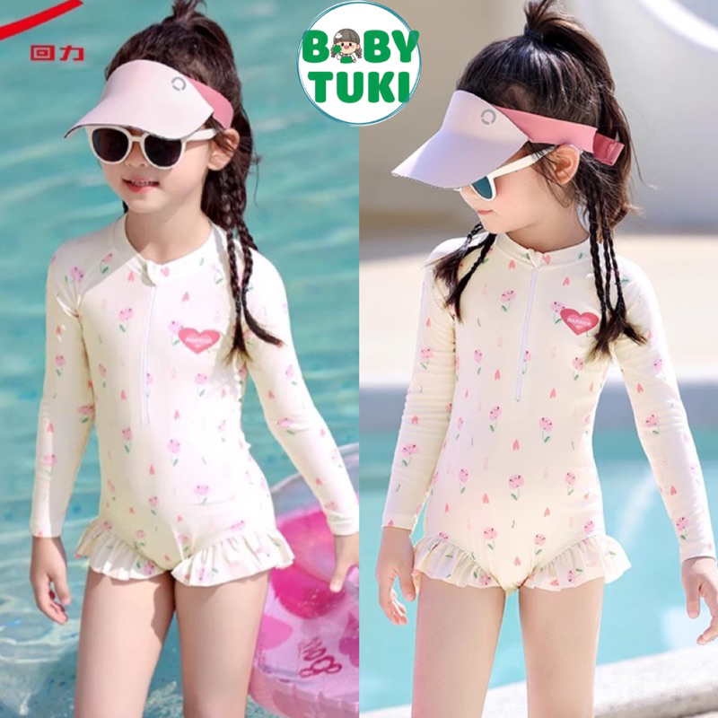 Bikini bé gái 1 mảnh liền thân size nhí+đại 10-40kg, đồ bơi bé gái liền thân