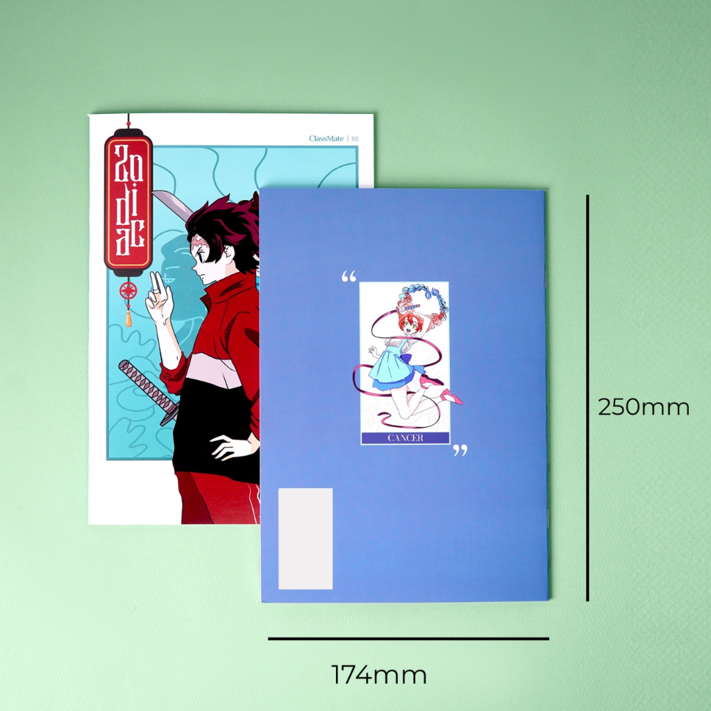 Vở Kẻ Ngang B5 Classmate Vở 80 Trang Bìa Cung Hoàng Đạo Chống Nước Tập Sinh Viên 60gsm Vở Cấp 2 Cấp 3 NB5-08-0501