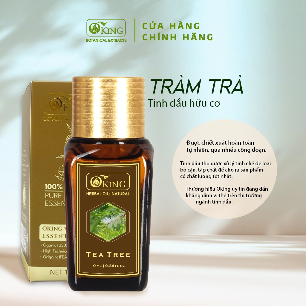 Tinh dầu Tràm trà nguyên chất (Tea Tree) 10ml | Oking Việt Nam