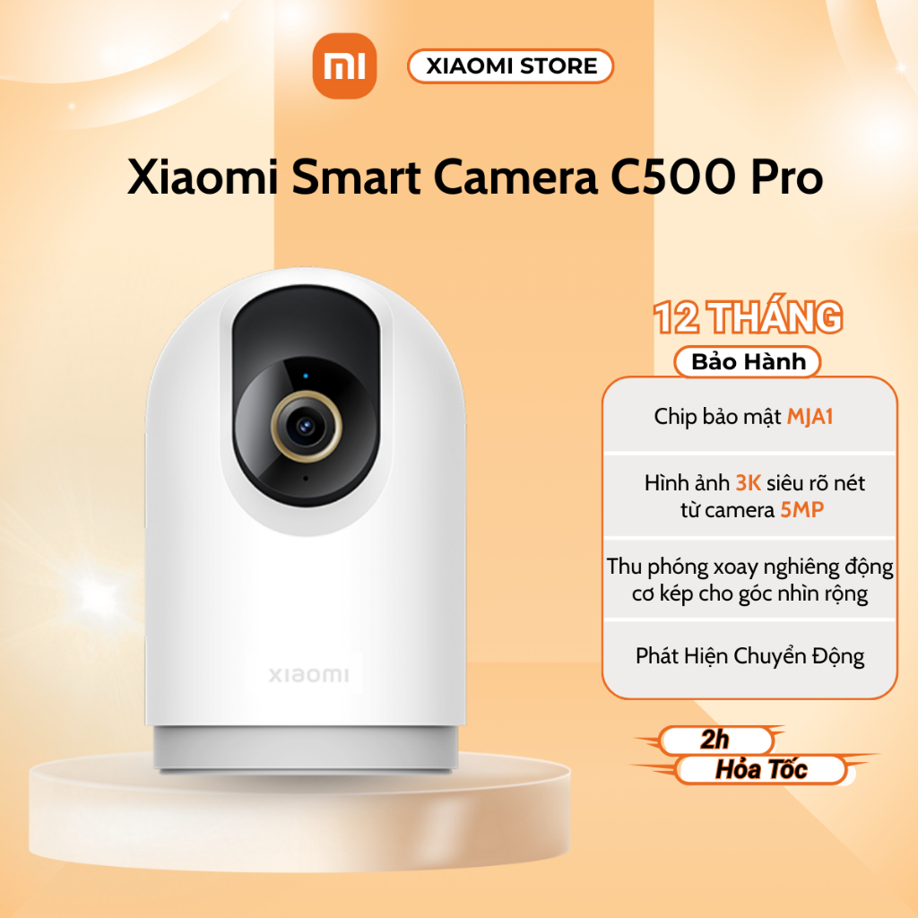 Camera an ninh Xiaomi C500 Pro độ phân giải 5MP, công nghệ HDR Chính Hãng  Bảo Hành 12 Tháng