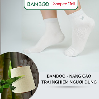 Tất Nam BAMBOO Sợi Tre Cổ Trung Mềm Mại Kháng Khuẩn Thấm Hút Tốt Cao Cấp
