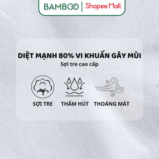 Tất Nam BAMBOO Sợi Tre Cổ Trung Mềm Mại Kháng Khuẩn Thấm Hút Tốt Cao Cấp