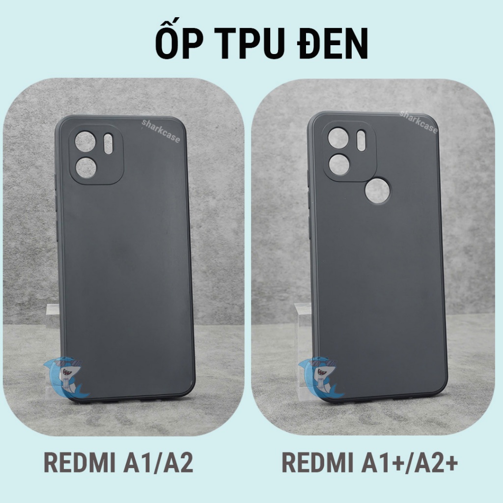 Ốp lưng Redmi A1, A1 Plus, A2, A2 Plus nhựa silicon trong suốt dẻo cao cấp chống sốc viền vuông