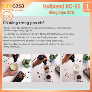 Máy đánh tạo bọt cà phê dùng điện Uniblend DC-25 - 25W - dùng điện 220V đánh rất mạnh