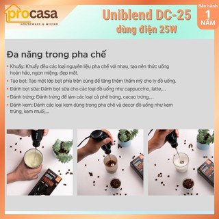 Máy đánh tạo bọt cà phê dùng điện Uniblend DC-25 - 25W - dùng điện 220V đánh rất mạnh
