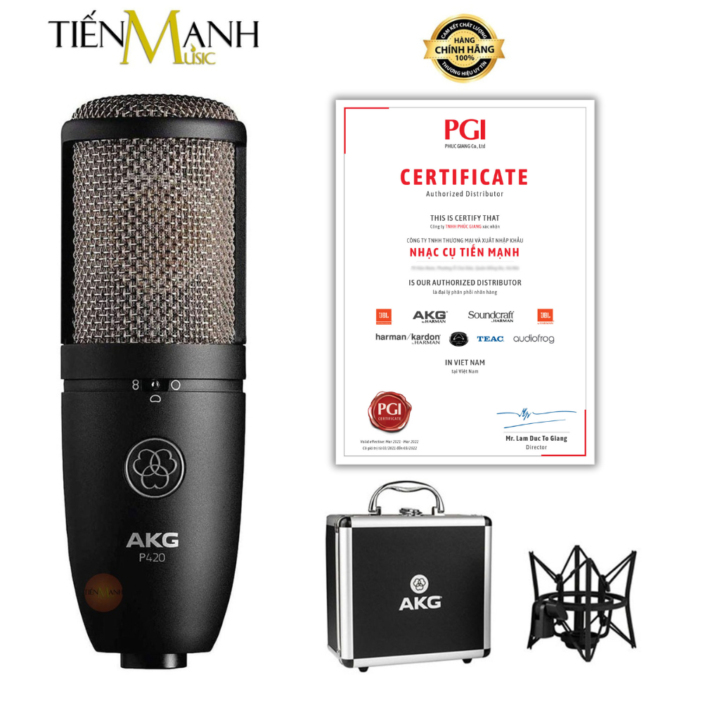 [Chính Hãng] AKG P420 Micro Vocal Condenser Thu Âm Phòng Studio, Mic ...