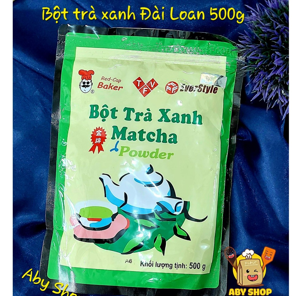 Bột matcha Đài Loan, bột trà xanh Đài Loan, bột matcha mũ đỏ Red Cap ...