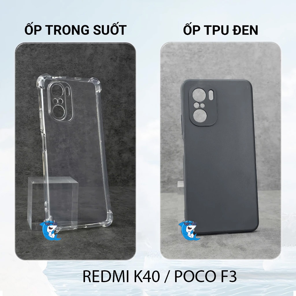 Ốp lưng POCO F3 / Redmi K40 / K40 Gaming / Pro silicon trong suốt dẻo cao cấp chống sốc viền vuông
