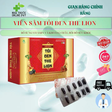 ✅[chính hãng]Viên Sâm Tỏi Đen The Lion( hộp 6 vì x 10 viên)