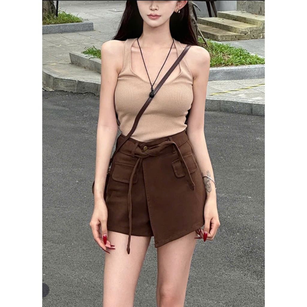 Quần short kaki kèm đai. mẫu mới hottrend 2025. sẵn đủ màu.(short)
