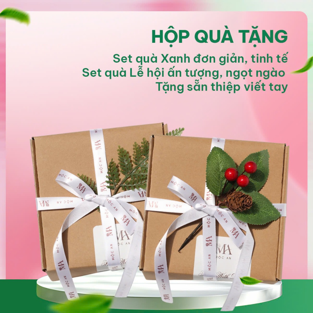Ảnh Hộp Quà Xanh Chất Liệu Giấy Kraft Thích Hợp Dùng Để Tặng Quà Người Thân, Tăng Sự Tinh Tế Và Tấm Lòng Của Người Gửi 1