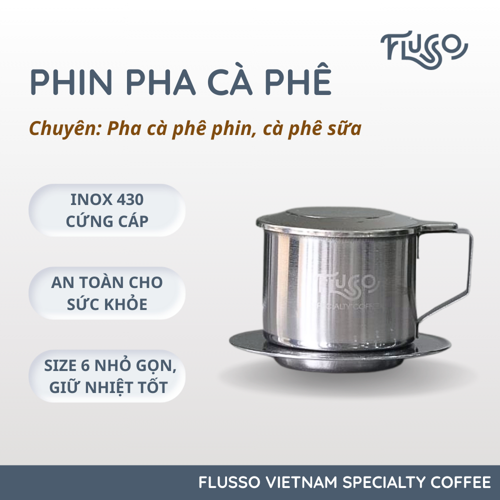 Phin Pha Cà Phê Inox 430 Size 6 Flusso Specialty Coffee | Shopee Việt Nam