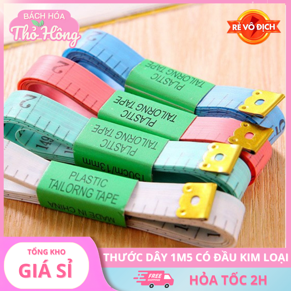 10 Thước Dây 1M5 (Không Có Đầu Kim Loại)