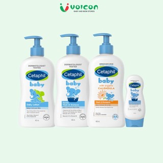 Sữa Tắm gội /sữa dưỡng thể toàn thân Cetaphil Baby 400ml cho bé