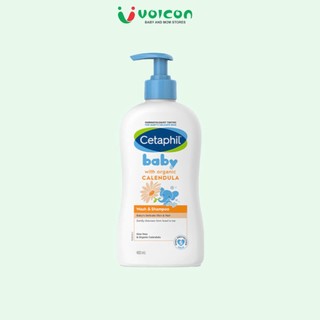 Sữa Tắm gội /sữa dưỡng thể toàn thân Cetaphil Baby 400ml cho bé