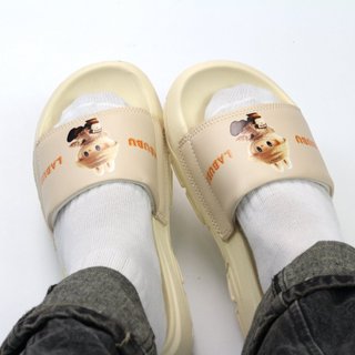 [ Đế Cao 4Cm ] Dép Labubu V2 đế cao 4cm thời trang cho nữ, dép in dập nổi cực bền kèm vớ