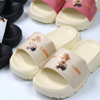 [ Đế Cao 4Cm ] Dép Labubu V2 đế cao 4cm thời trang cho nữ, dép in dập nổi cực bền kèm vớ