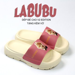 [ Labubu V2 ] Dép Labubu V2 đế cao 4cm hot trend cho nữ, dép labubu V2 đế cao chống trượt