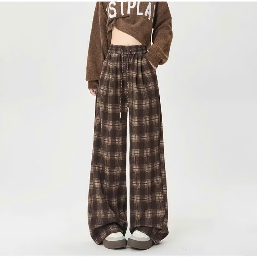 Quần dạ kẻ mịn cao cấp hàng loại 1. Có độ co dãn nhẹ. Quần hotstrend 2025 (F8)