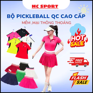Bộ thể thao nữ, Bộ váy áo chơi Pickleball, Tennis, Golf, Cầu lông- Hàng QC cao cấp