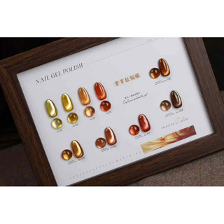 Set Mắt Mèo Kim Cương Vàng Hanbi – 9C Mắt Mèo Sắc Sảo, Tạo Hiệu Ứng 3D Lấp Lánh