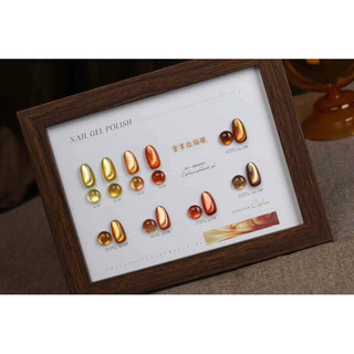 Set Mắt Mèo Kim Cương Vàng Hanbi – 9C Mắt Mèo Sắc Sảo, Tạo Hiệu Ứng 3D Lấp Lánh