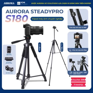 Chân Máy Ảnh Aurora SteadyPro S180 - Tripod Chuyên Dụng Cho Quay Video, Livestream